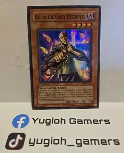 YUGIOH KICOO THE GHOST DESTROYER SUPER LON-062 1ST EDITION LIGHT PLAYED - Image 1