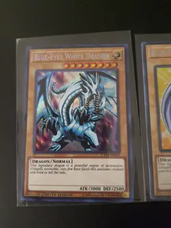 3x Blue-Eyes White Dragon Secret Rare NM Yugioh Playset - Image 2