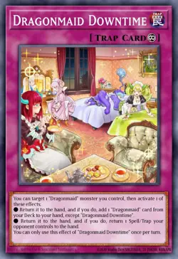 BLMM-EN068 "Dragonmaid Downtime" Emblazoned Ultra Rare YuGiOh! NEW - Image 1