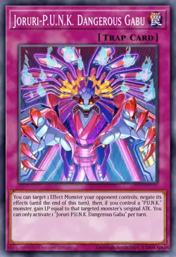 BLMM-EN081 "Joruri-P.U.N.K. Dangerous Gabu" Emblazoned Ultra Rare YuGiOh! NEW - Image 1