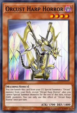 BLMM-EN085 "Orcust Harp Horror" Emblazoned Ultra Rare YuGiOh! NEW - Image 1