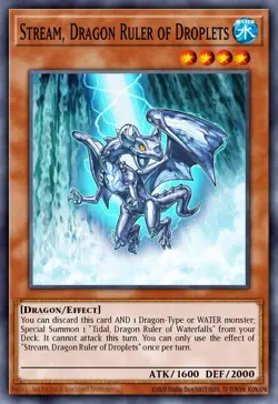 BLMM-EN122 "Stream, Dragon Ruler of Droplets" Secret Rare YuGiOh! NEW - Image 1