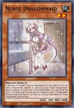 BLMM-EN054 "Nurse Dragonmaid" Emblazoned Ultra Rare YuGiOh! NEW - Image 1