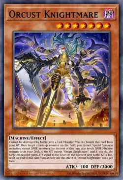 BLMM-EN087 "Orcust Knightmare" Emblazoned Ultra Rare YuGiOh! NEW - Image 1