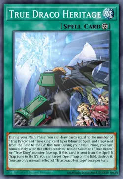 BLMM-EN168 "True Draco Heritage" Secret Rare YuGiOh! NEW - Image 1
