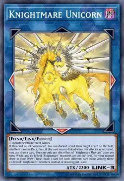 BLMM-EN092 "Knightmare Unicorn" Emblazoned Ultra Rare YuGiOh! NEW - Image 1