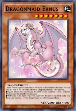 BLMM-EN055 "Dragonmaid Ernus" Emblazoned Ultra Rare YuGiOh! NEW - Image 1