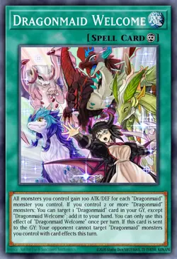 BLMM-EN066 "Dragonmaid Welcome" Emblazoned Ultra Rare YuGiOh! NEW - Image 1