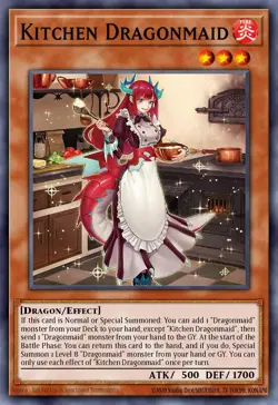 BLMM-EN058 "Kitchen Dragonmaid" Emblazoned Ultra Rare YuGiOh! NEW - Image 1