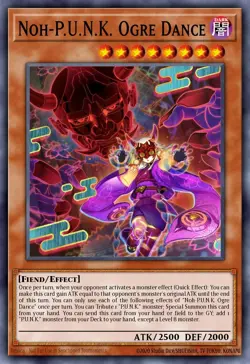 BLMM-EN075 "Noh-P.U.N.K. Ogre Dance"Emblazoned Ultra Rare YuGiOh! NEW - Image 1