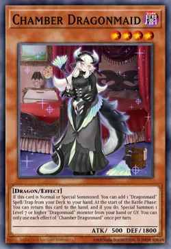BLMM-EN062 "Chamber Dragonmaid" Emblazoned Ultra Rare YuGiOh! NEW - Image 1