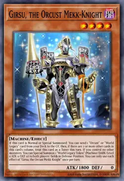 BLMM-EN088 "Girsu, the Orcust Mekk-Knight" Emblazoned Ultra Rare YuGiOh! NEW - Image 1