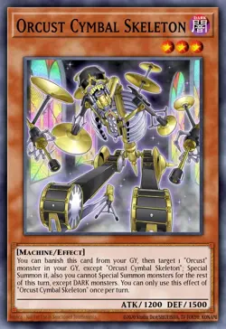BLMM-EN084 "Orcust Cymbal Skeleton"Emblazoned Ultra Rare YuGiOh! NEW - Image 1