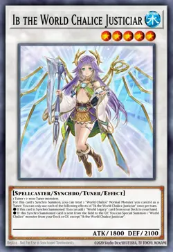 BLMM-EN089 "Ib the World Chalice Justiciar" Emblazoned Ultra Rare YuGiOh! NEW - Image 1