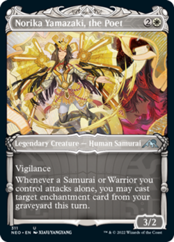 1x (311) Norika Yamazaki, the Poet - SHOWCASE SAMURAI FRAME MTG Kamigawa: Neon D - Image 1