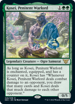 1x (026/038) Kosei, Penitent Warlord - Commander Exclusive MTG Commander Kamigaw - Image 1