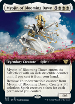 1x (042) Myojin of Blooming Dawn - EXTENDED ART Collector Booster Exclusive MTG - Image 1