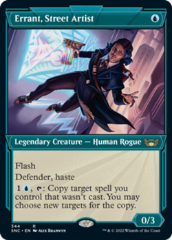 1x (344) Errant, Street Artist - FOIL - SHOWCASE ART DECO MTG Streets of New Cap - Image 1