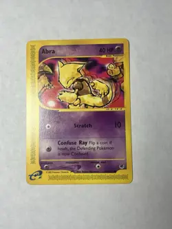 2002 Pokemon TCG Expedition Base Set Abra Non-Holo 93/165 E-Reader Card NM - Image 1