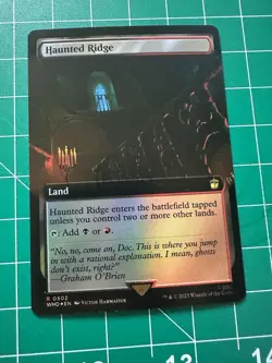Haunted Ridge (Extended Art) Doctor Who, MTG Magic the Gathering, FOIL (0502) NM - Image 1