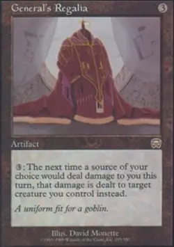 1x General's Regalia - Foil Moderate Play, English Mercadian Masques MTG Magic - Image 1