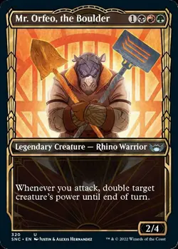 4x (320) Mr. Orfeo, the Boulder - SHOWCASE GOLDEN AGE MTG Streets of New Capenna - Image 1