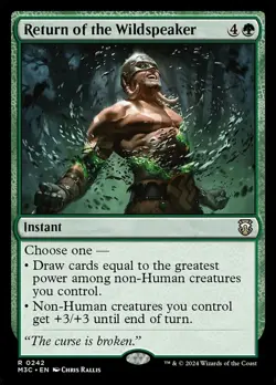 NM-Mint, English MTG Regular Return of the Wildspeaker Commander: Modern Horizon - Image 1
