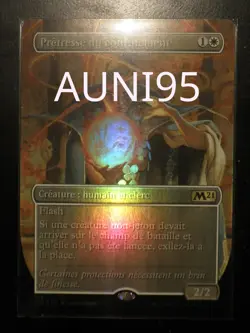 mtg magic 2021 m21 Containment Priest FOIL extended borderless FRENCH vf fr - Image 1