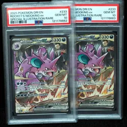 Team Rocket's Nidoking EX 233/182 PSA 10 Destined Rivals Pokemon Card - Image 4