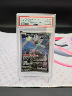 PSA 10 Pokemon Center ETB Iron BundIe PC Stamped Promo SVP 066 Paradox Rift - Image 1