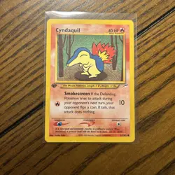 Pokemon Card - Cyndaquil 1st Edition Neo Destiny 61/105 Common LP-MP - Image 4