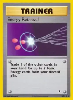 Pokemon - Energy Retrieval - 107/110 - Uncommon - Legendary_Collection - NM - Image 1