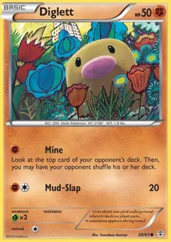 Pokemon - Diglett - 38/83 - Common - Generations - NM - Image 1