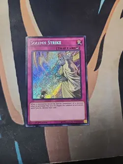 Solemn Strike MP16-EN231 Secret Rare 1st Ed NM Yugioh - Image 1