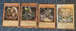 Yugioh 4 Cards - (1) Quarter Century (3) Secret Rare 1st Edition From MP24 NM - Image 1