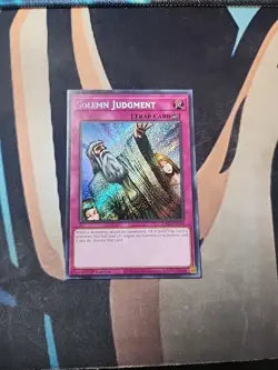 Solemn Judgment RA02-EN075 Secret Rare 1st Edition NM Yugioh - Image 1