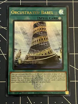 Yugioh Orcustrated Babel BLMM-EN097 Ultra Rare 1st Edition NM - Image 1