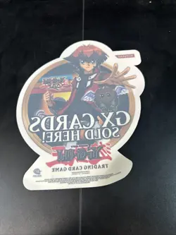 Yu Gi Oh “GX Cards Sold Here” Window Cling Promo Item Trading Card Ad - Image 1