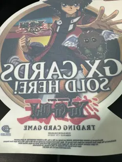 Yu Gi Oh “GX Cards Sold Here” Window Cling Promo Item Trading Card Ad - Image 3