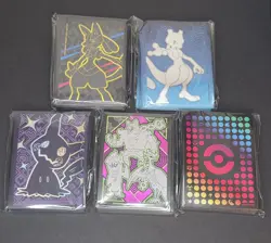 Lot Of 5 Pokemon ETB Mixed Card Sleeves NEW SEALED - Image 1