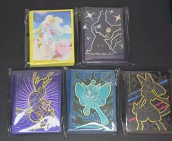 Lot Of 5 Pokemon ETB Mixed Card Sleeves NEW SEALED - Image 1