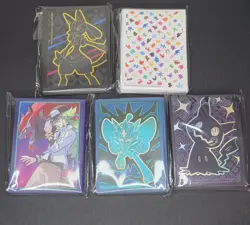 Lot Of 5 Pokemon ETB Mixed Card Sleeves NEW SEALED - Image 1
