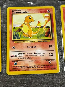 Charmander 46/102 & Bulbasaur 44/102- Base Set 6 Card Set Pokemon TCG Cards MP - Image 4