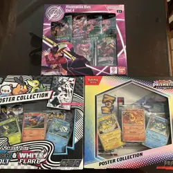 One Piece Illustration Box Volume 4 And Pokemon Card Poster Collection Bundle - Image 1