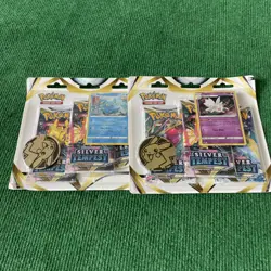 Pokemon Trading Card Game Silver Tempest 6 Packs Total Lot of 2 3-pack Blisters! 820650850967 - Image 1
