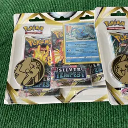 Pokemon Trading Card Game Silver Tempest 6 Packs Total Lot of 2 3-pack Blisters! 820650850967 - Image 3