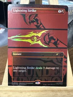 MTG *Lightning Strike Foil X1* (NM) Standard Showdown Promo Magic the Gathering - Image 1