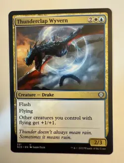 NM Thunderclap Wyvern, MTG, Starter Commander Deck, Magic the Gathering, 251 - Image 1