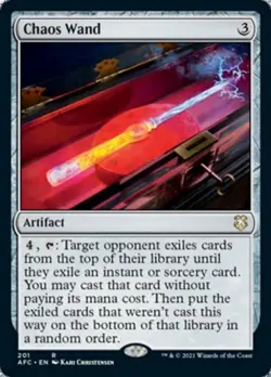 Chaos Wand - Light Play MTG Commander 2021 Forgotten Realms - Image 1