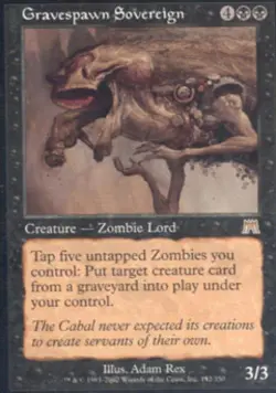 Gravespawn Sovereign - Light Play MTG Onslaught - Image 1